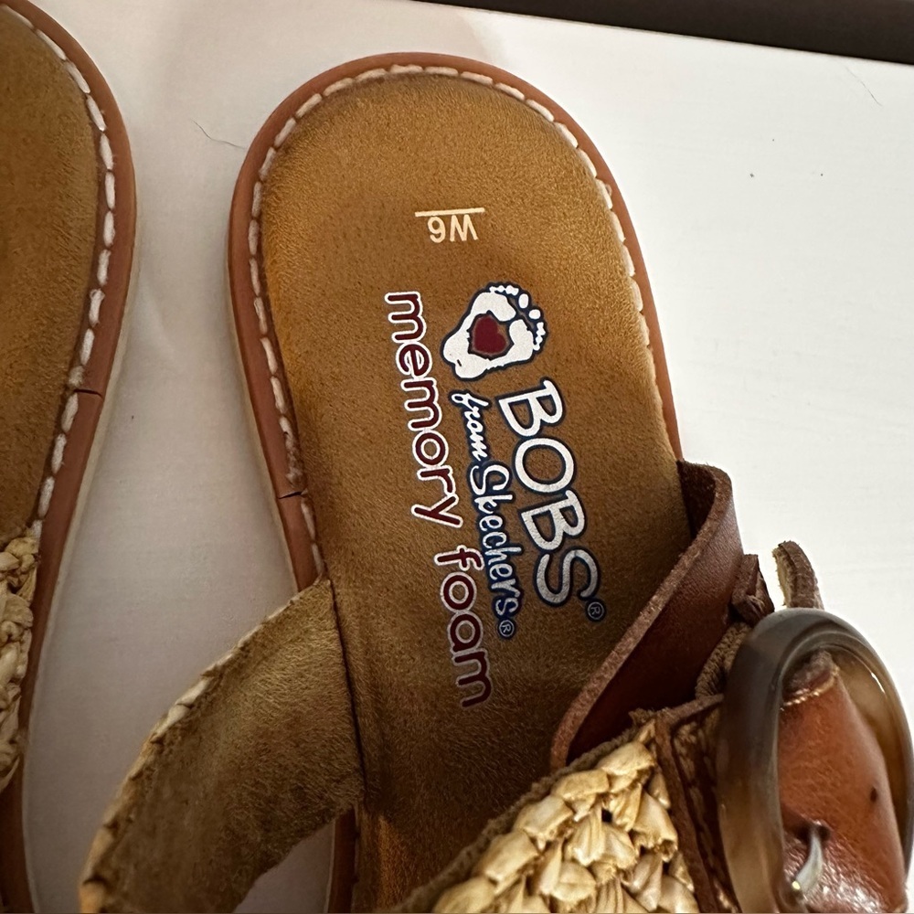 BOBS From Skechers - Sandals, Women’s, Memory Foam, Woven Straps, Size 6 - Picture 5 of 9